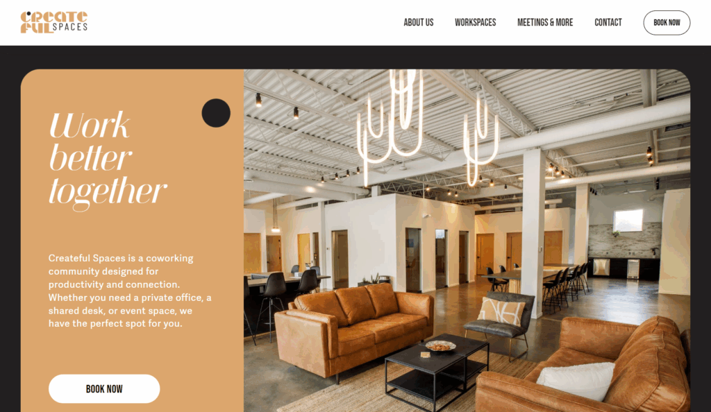 createful spaces homepage