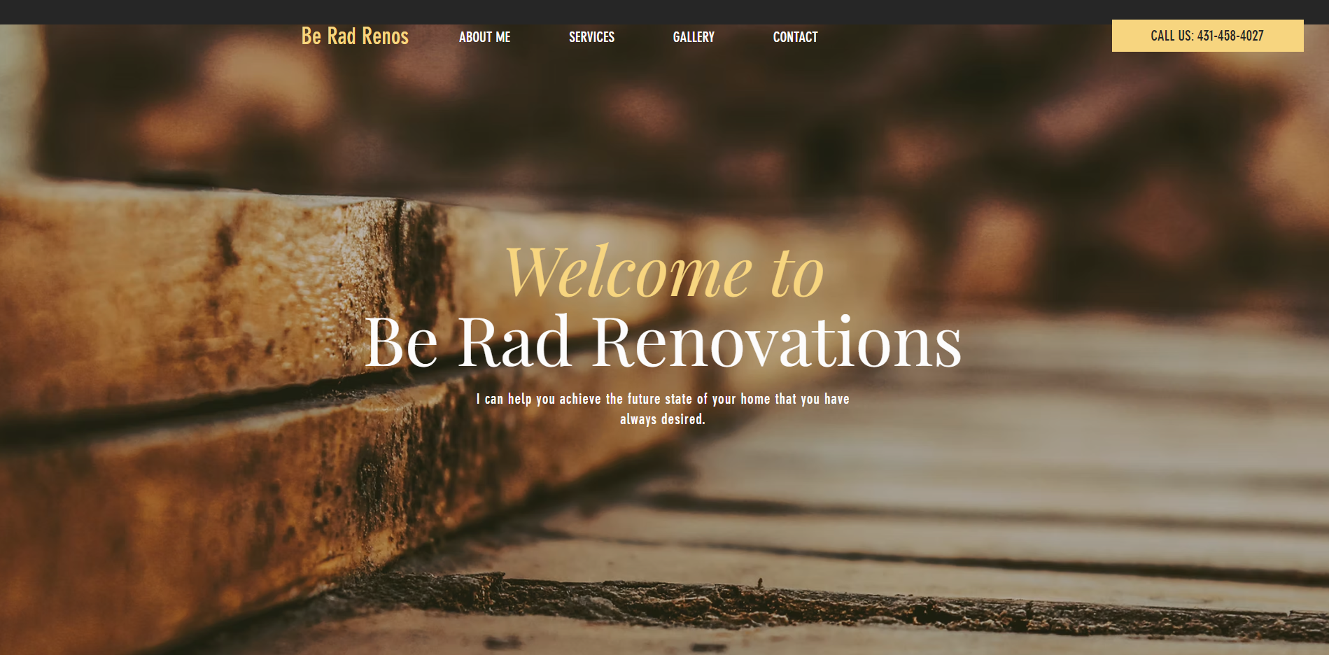 Be Rad Renovations homepage