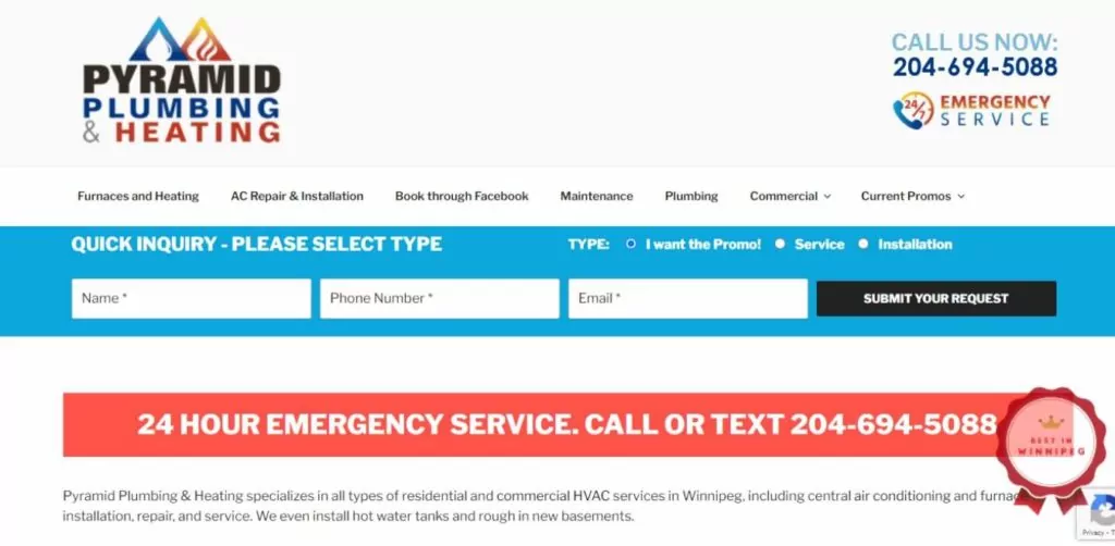 Pyramid Heating and Air Conditioning's Homepage