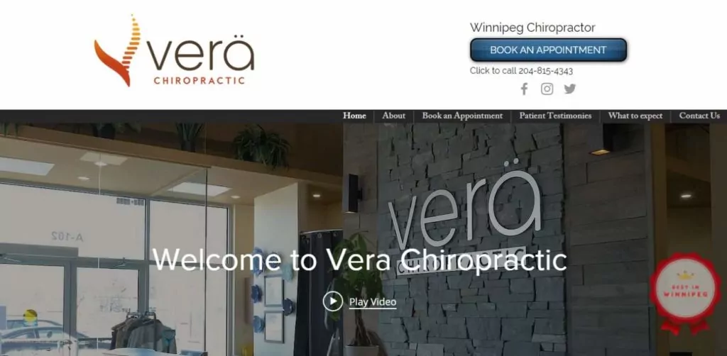 Verä Chiropractic's Homepage