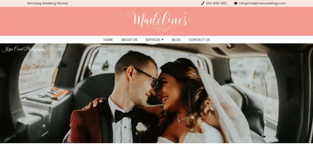 Madeline's Weddings & Events Homepage