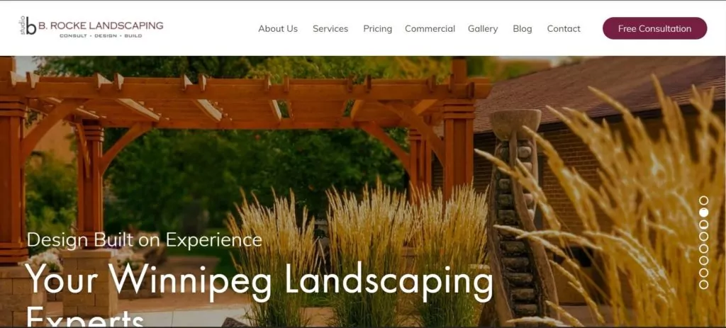 B. Rocke Landscaping Homepage