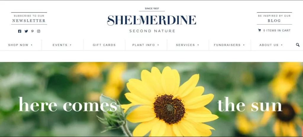 Shelmerdine Garden Centre Homepage