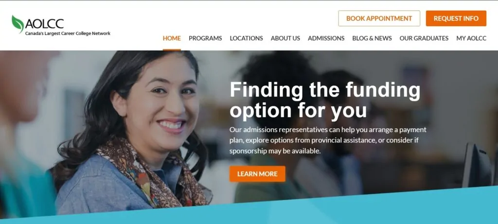 Academy of Learning College's Homepage