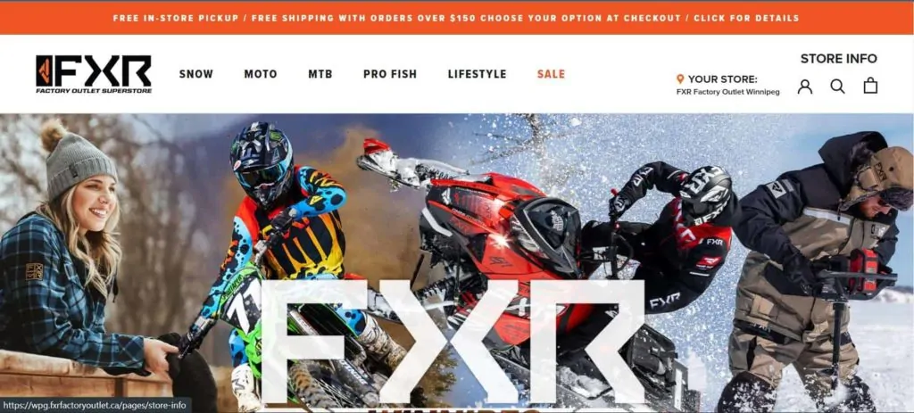 FXR Factory Outlet Superstore's Homepage