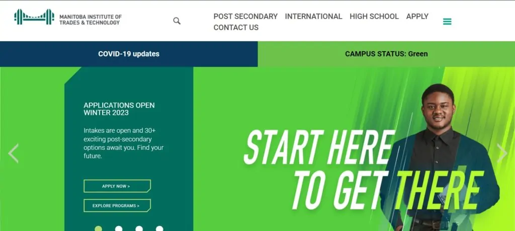 Manitoba Institute of Trades and Technology's Homepage