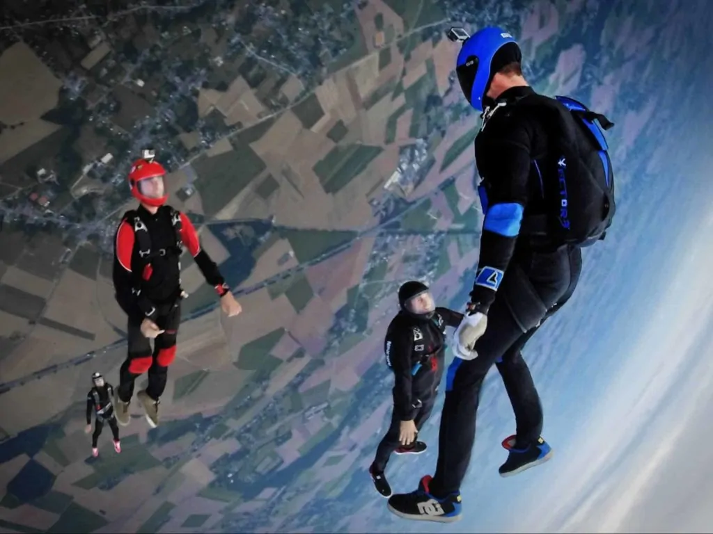 Skydiving Over Manitoba
